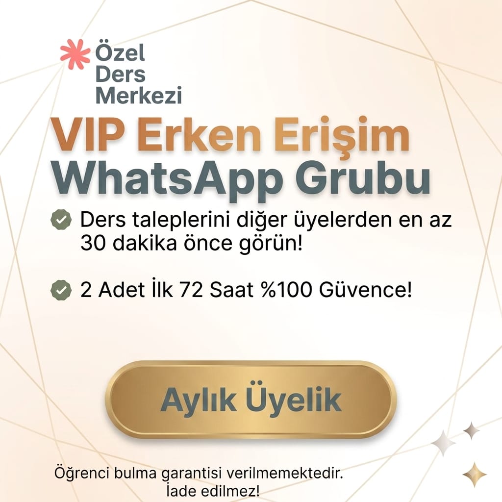 Özel ders merkezi vip üyelik öğretmenler için üyelik paketleri