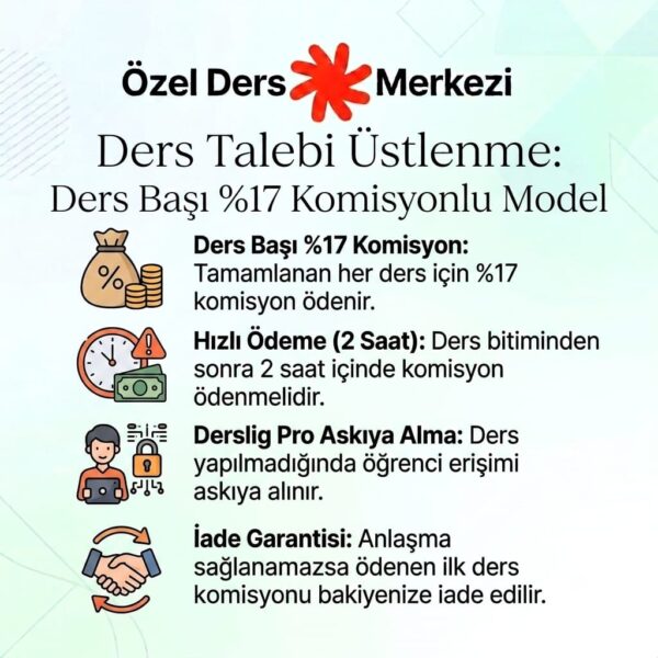 #K-691 Ders Talebi Üstlenme (Ders Başı %17 Komisyonlu – İlk Ders Komisyonu) #K-691 Ders Talebi Üstlenme (Ders Başı %17 Komisyonlu – İlk Ders Komisyonu)